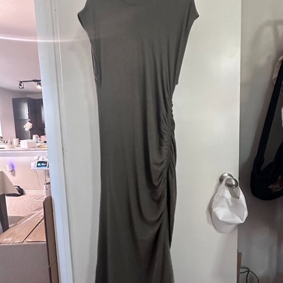 Daily Practice by Anthropologie, Mock-neck ruched Midi dress - Picture 2 of 3